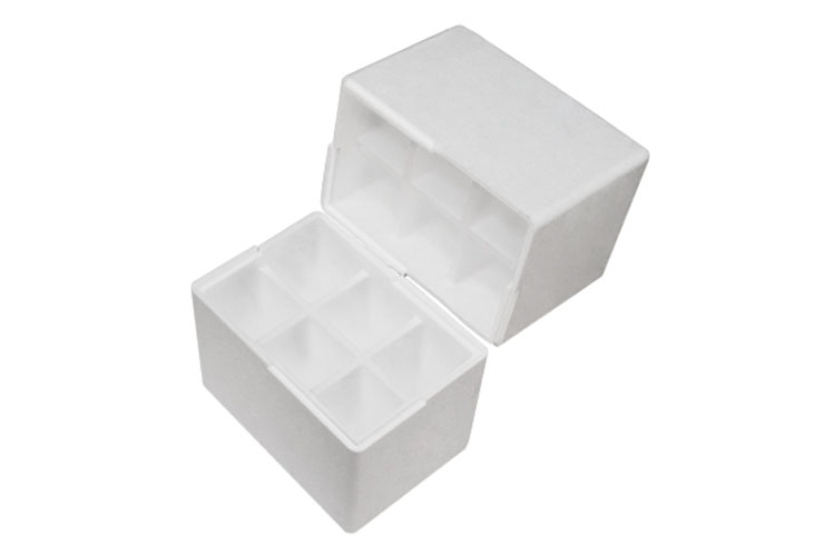 Cassette per bottiglie da 6 con foro quadrato
